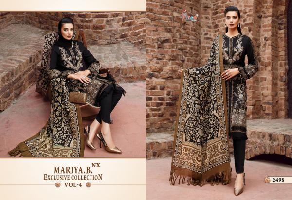 Shree Mariya B Exclusive Collection Vol 4 Nx Chiffon Dupatta Pakistani Suits